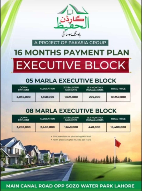 al hafeez garden plots for sale